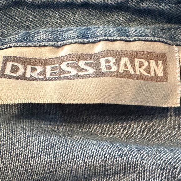 DRESS BARN Snowman Theme Denim Top - Picture 10 of 12